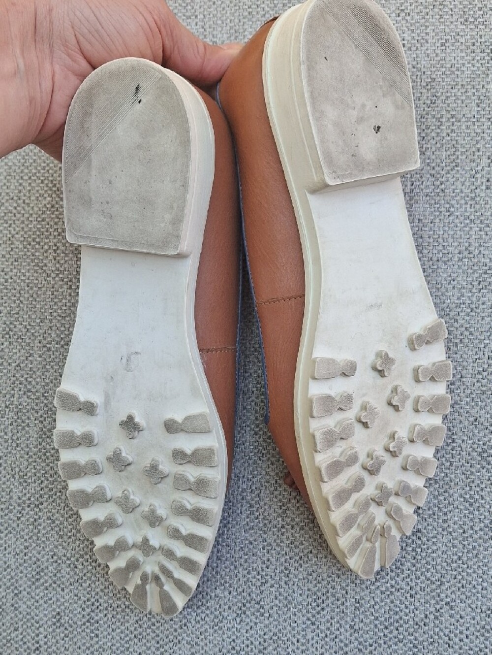 Leather Tassel Loafers in Brown - Women's Flats - Picture 5 of 7
